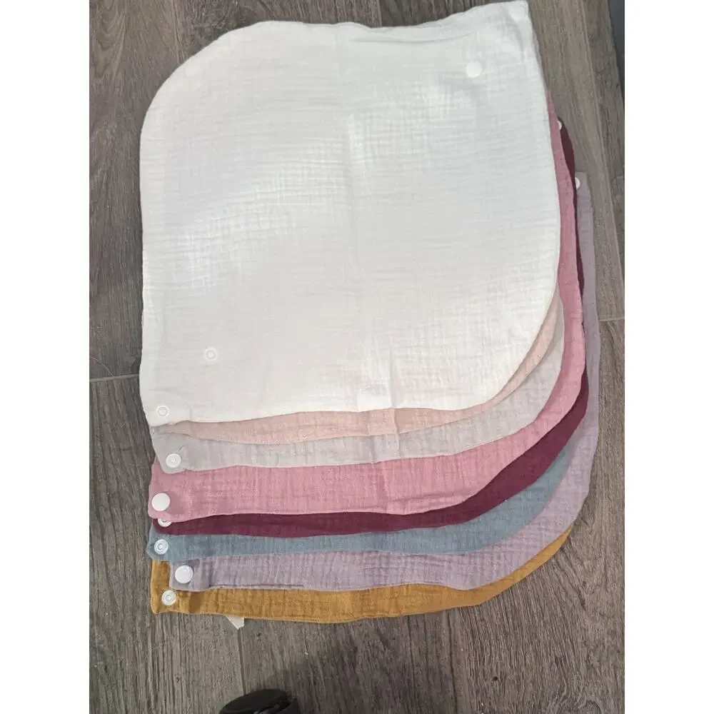 Muslim Cotton Baby Bibs Multi-colors, Brand New Pack Of 8 Unisex